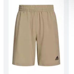 Adidas AH5734 Tan Shorts boys L 14/16 new with tags
